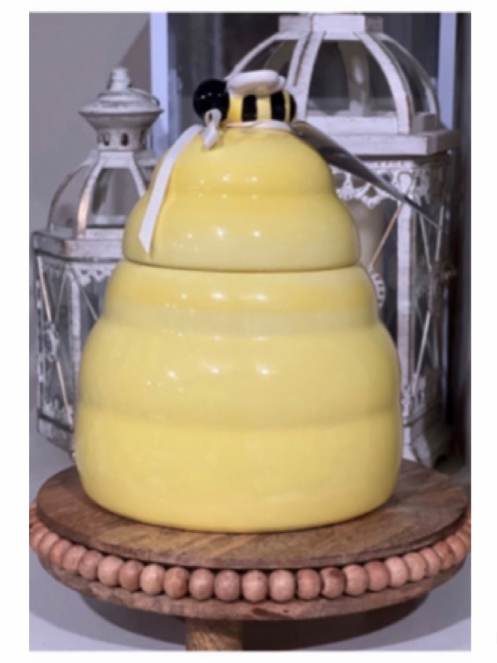 NEW Yellow Beehive Bee Canister by The Bake Shop 🐝